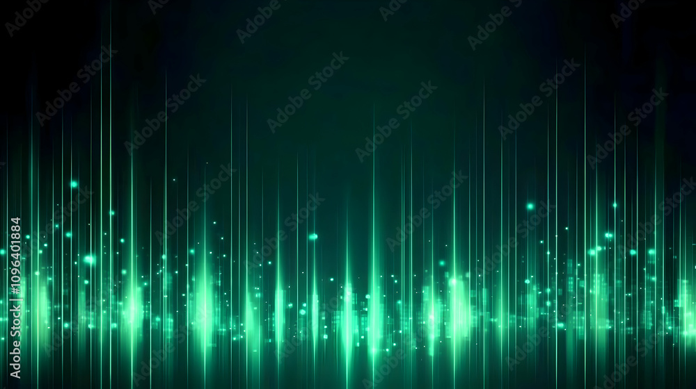 Vertical Lines of Light on a Dark Matrix Code Background Vertical Lines of Light on a Dark Matrix Code Background