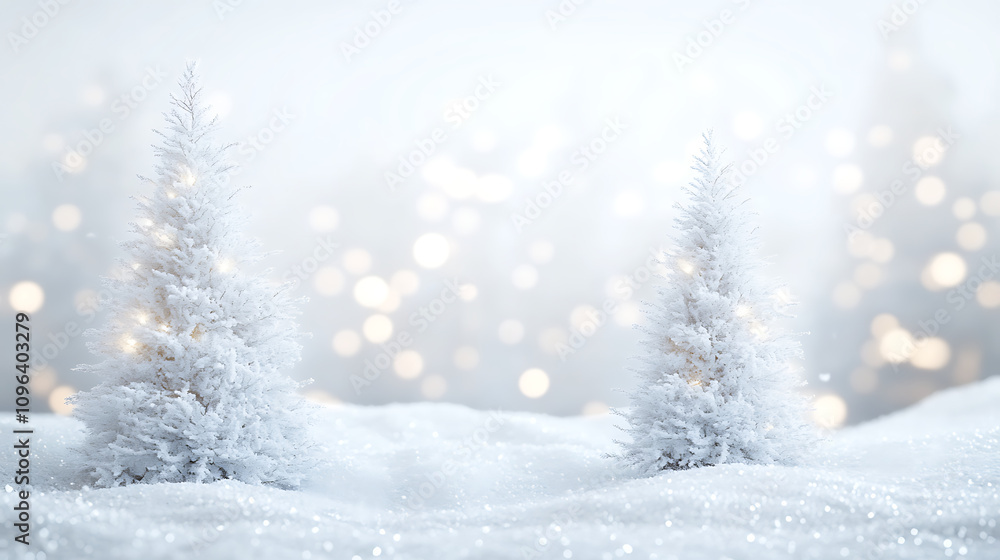 christmas tree with snow christmas tree with snow