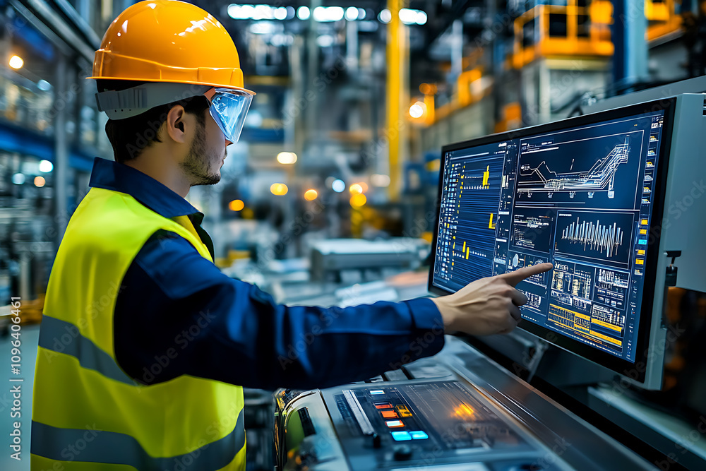 A safety manager using a digital dashboard to monitor real-time workforce safety metrics and risks, symbolizing innovation in workplace safety and risk management.
A safety manager using a digital dashboard to monitor real-time workforce safety metrics and risks, symbolizing innovation in workplace safety and risk management.