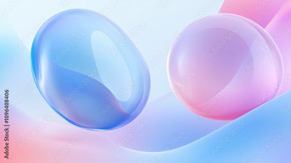Naklejka premium Soft Bokeh Circles with Gradient Background and Light Hues