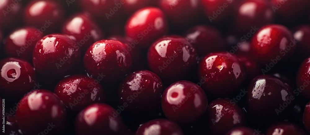 Fresh ripe cherries close-up showcasing vibrant color and texture, ideal for promoting healthy organic diets and natural fruit desserts. Fresh ripe cherries close-up showcasing vibrant color and texture, ideal for promoting healthy organic diets and natural fruit desserts.