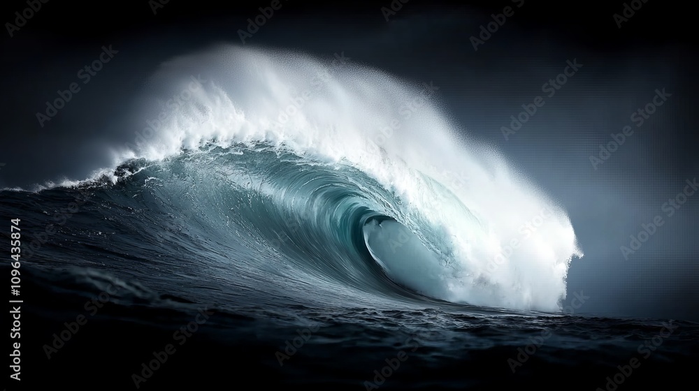 a large wave breaking in the ocean on a cloudy day, with a dark background The resolution of the image is 1920x1200, making it suitable for use as a desktop wallpa a large wave breaking in the ocean on a cloudy day, with a dark background The resolution of the image is 1920x1200, making it suitable for use as a desktop wallpa
