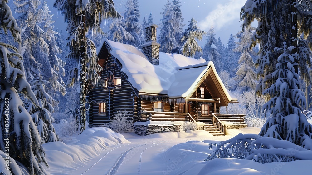 _Illustration_of_Winter_cabin_AI_Generated _Illustration_of_Winter_cabin_AI_Generated