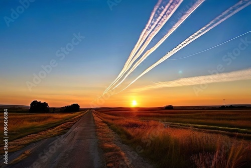 jet trails notes leave behind trails like jet engines photo