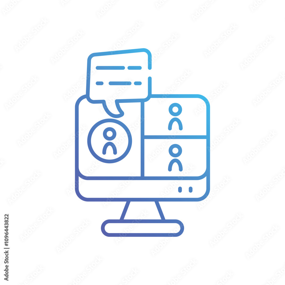 Virtual vector icon Virtual vector icon