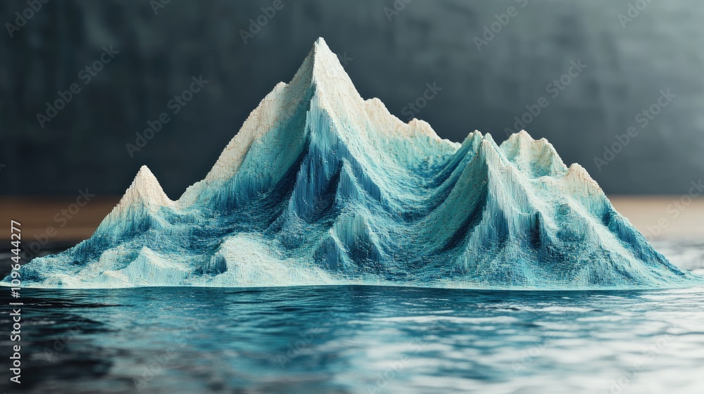 custom made wallpaper toronto digitalBusiness chart shaped as a rising mountain, [metaphoric chart], [symbolizing steady growth and stability] 