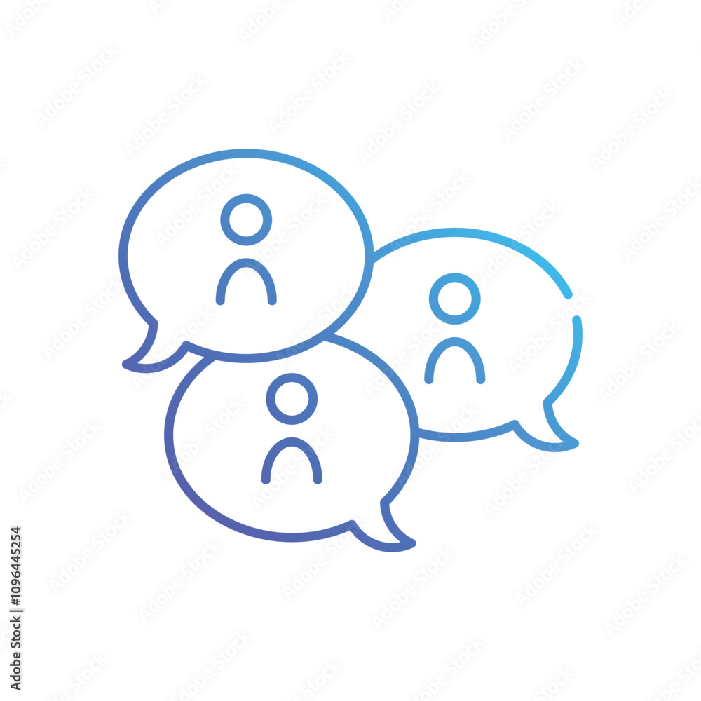 Chat Group vector icon Chat Group vector icon