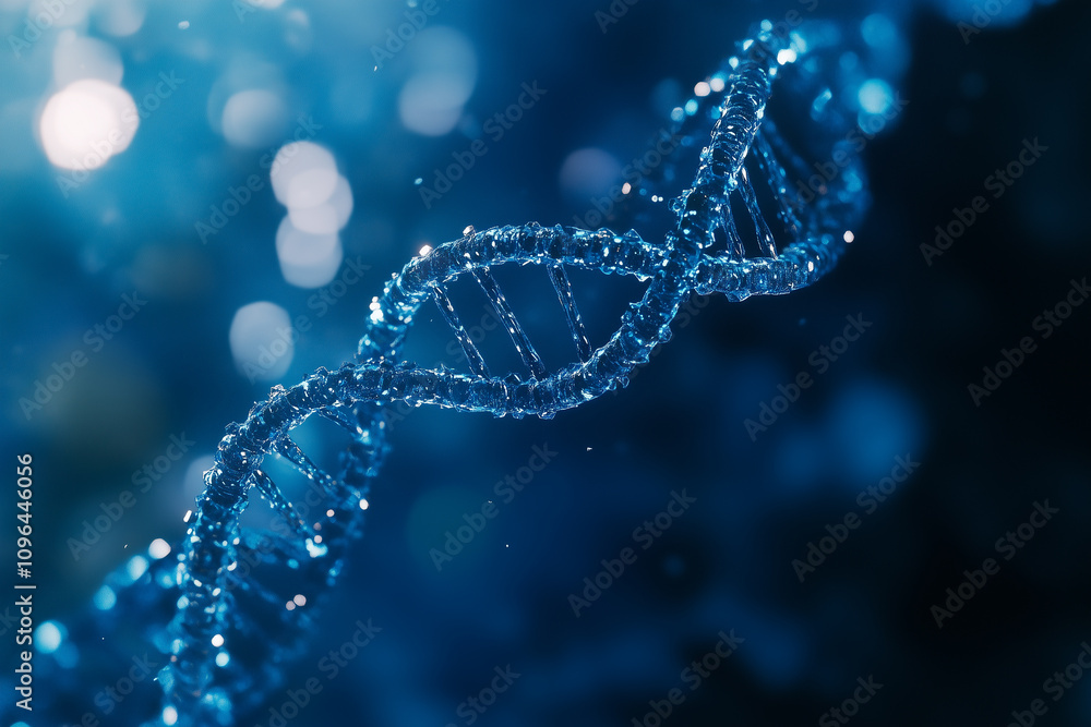 Translucent DNA Helix Concept Background with Biotechnology and Genetics Research Translucent DNA Helix Concept Background with Biotechnology and Genetics Research