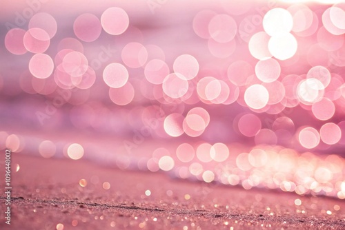 Elegant Pink Bokeh Lights Background for Festive and Romantic Designs