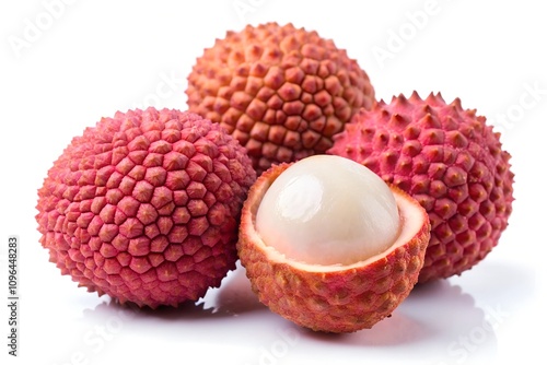 lychee isolated on white