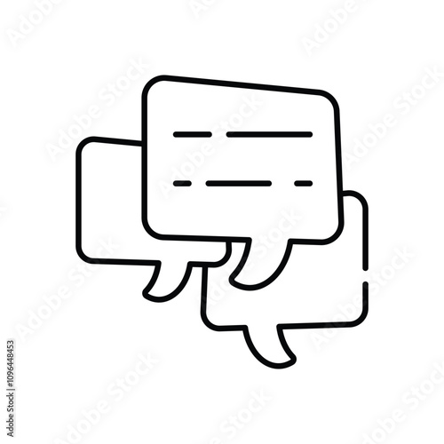 Messaging vector icon