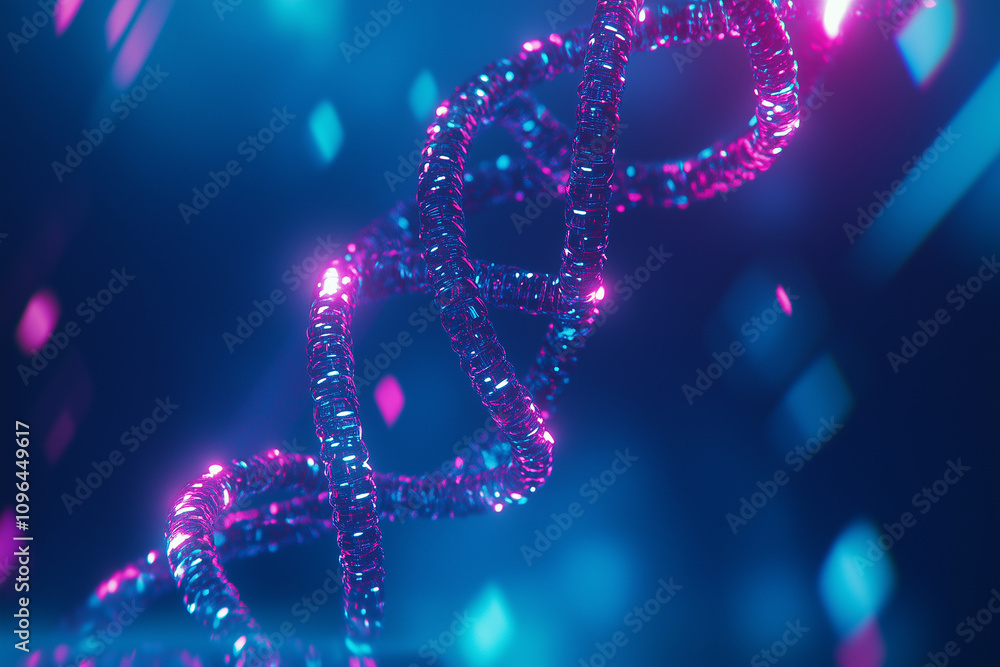 Translucent DNA Helix Concept Background with Biotechnology and Genetics Research Translucent DNA Helix Concept Background with Biotechnology and Genetics Research