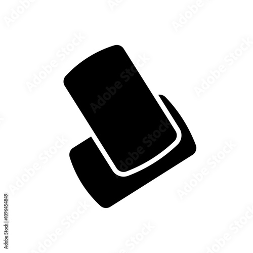Chew gum icon Thin line flat illustration
