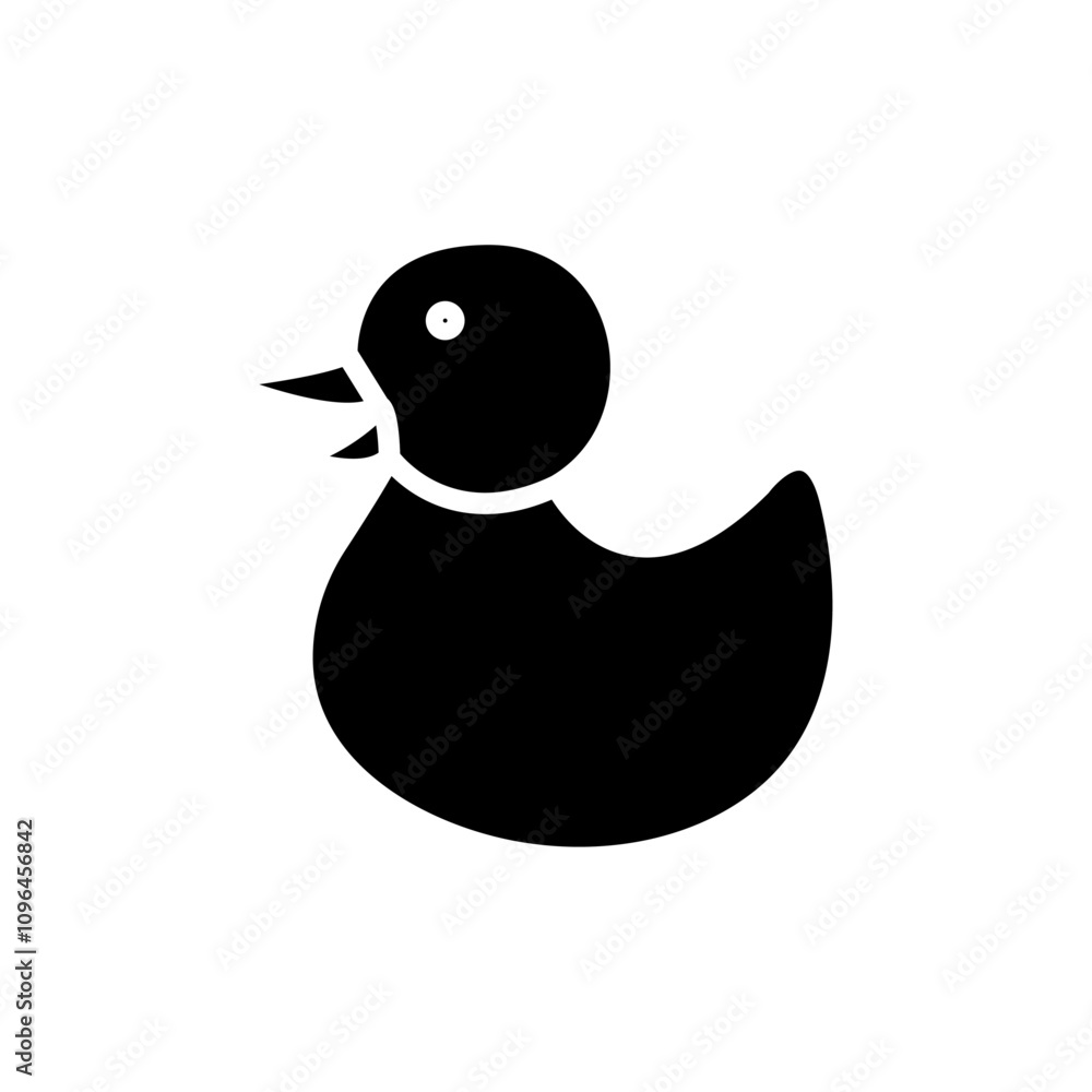 Duck icon Thin line flat illustration Duck icon Thin line flat illustration