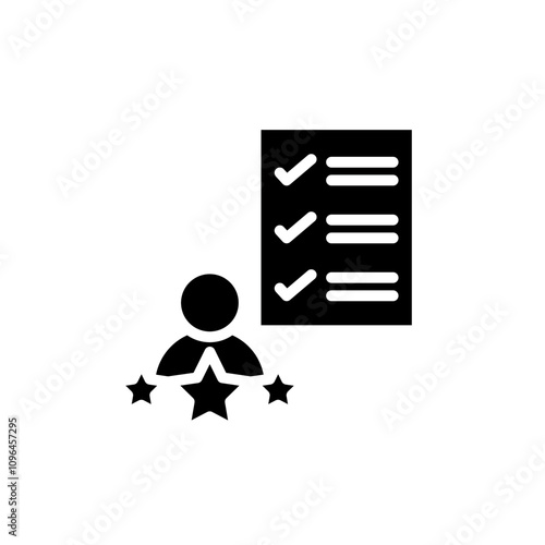Expert opinion icon Thin line flat illustration