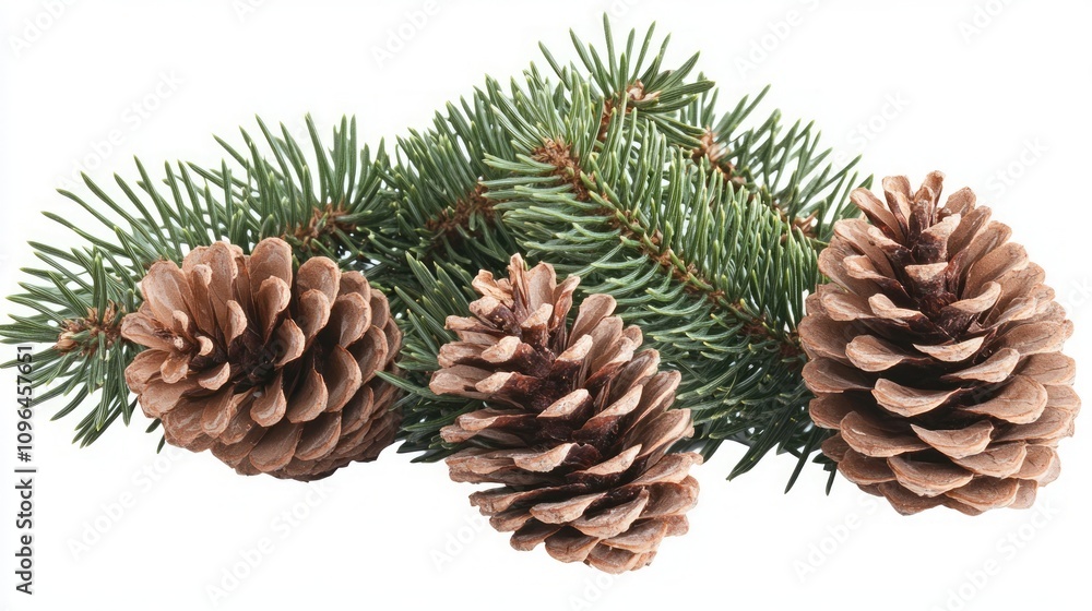 Elegant Pine Branches and Cones Elegant Pine Branches and Cones