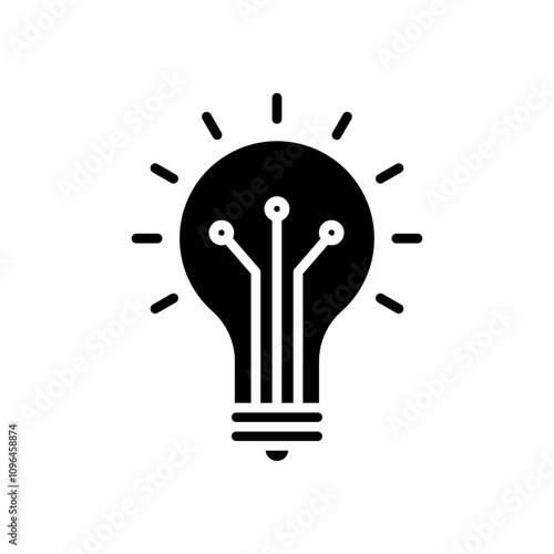 Innovation icon Thin line flat illustration