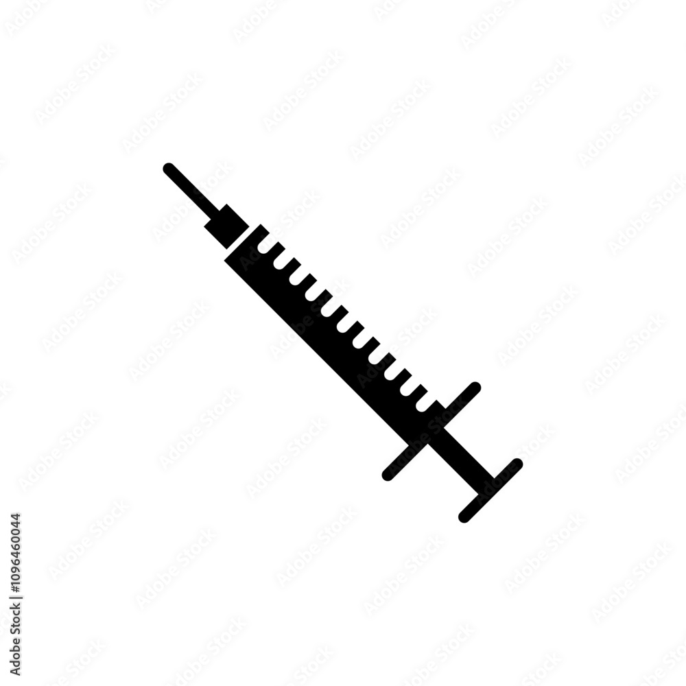 Needle icon Thin line flat illustration Needle icon Thin line flat illustration