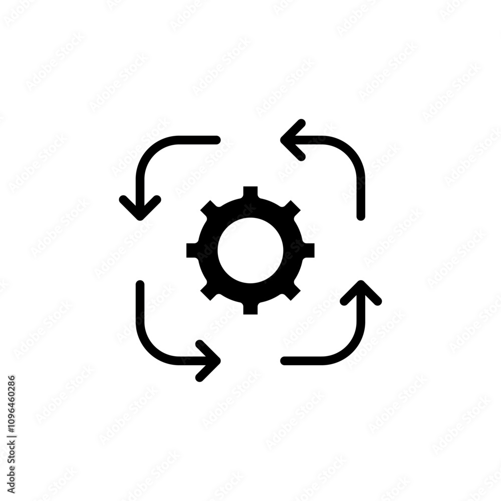 Operation icon Thin line flat illustration Operation icon Thin line flat illustration