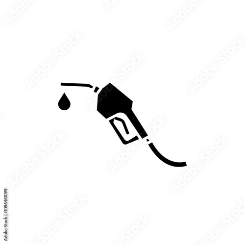 Petrol icon Thin line flat illustration