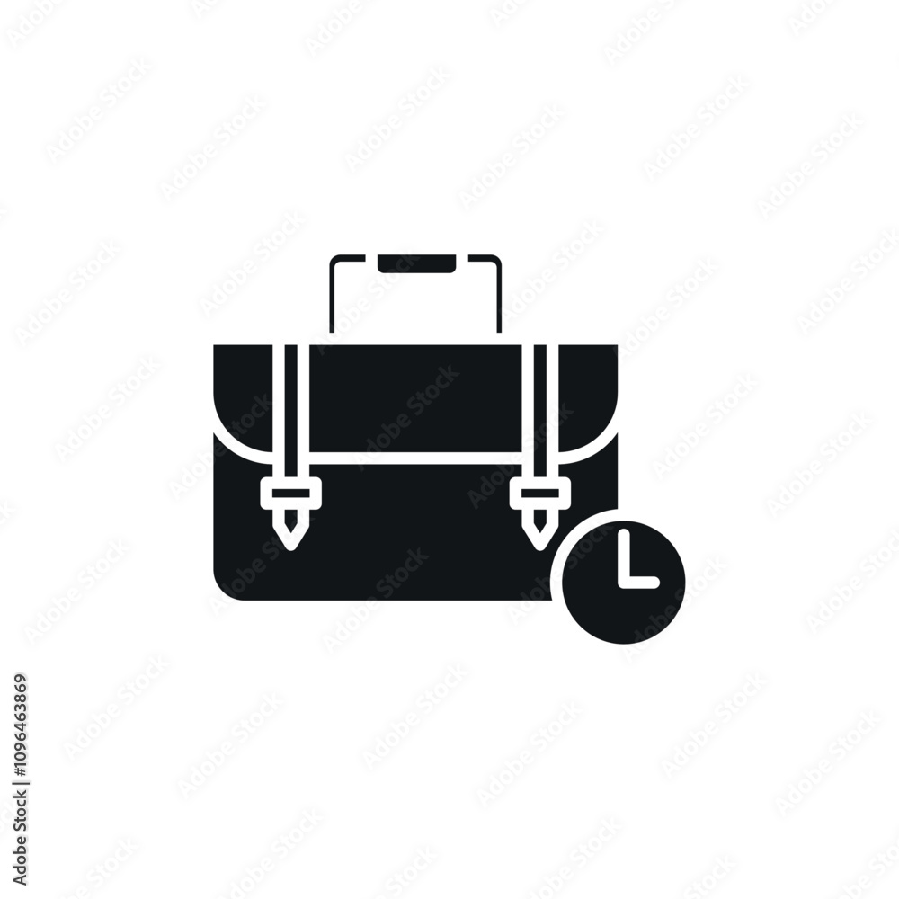 Work experience icon Thin line flat illustration Work experience icon Thin line flat illustration