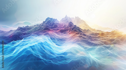 Visualizing quantum probability clouds soft translucent geometric wave functions in mathematical physics abstract environment modern viewpoint