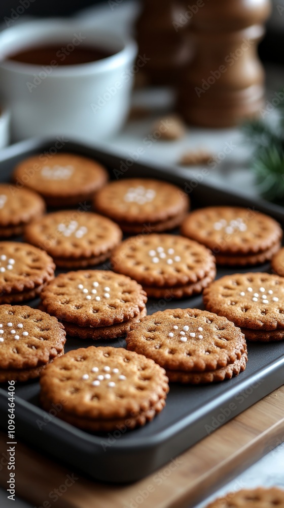 Stacked Gingerbread Cookies Stacked Gingerbread Cookies
