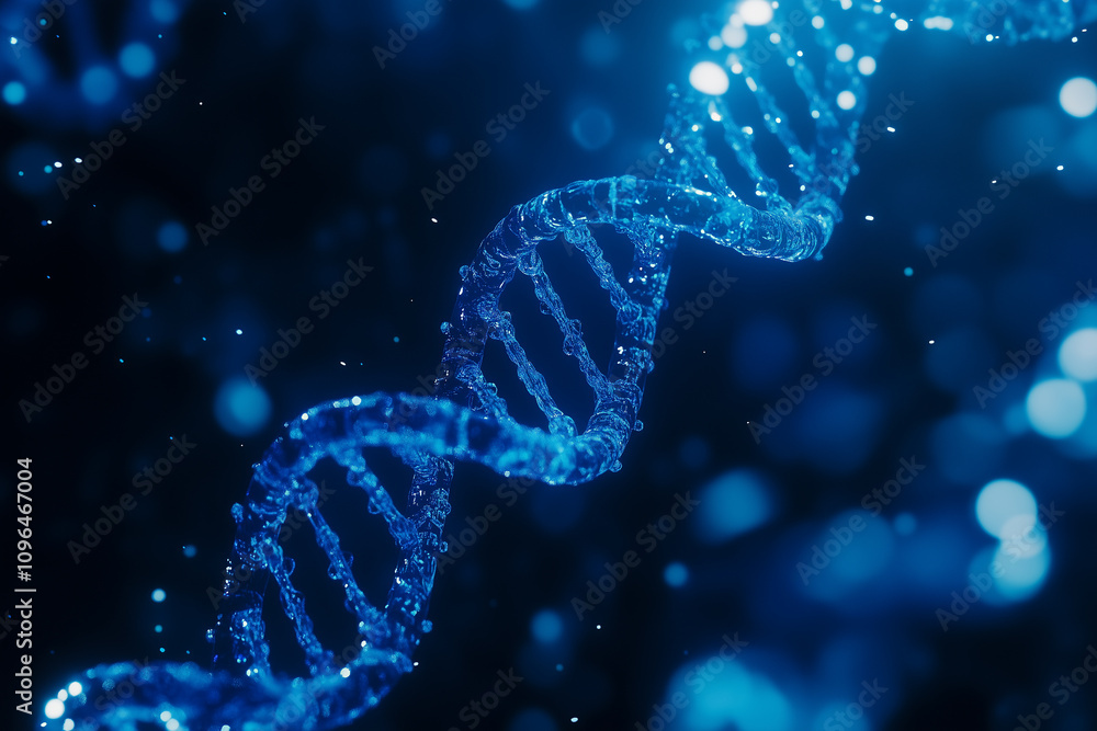 Translucent DNA Helix Concept Background with Biotechnology and Genetics Research Translucent DNA Helix Concept Background with Biotechnology and Genetics Research
