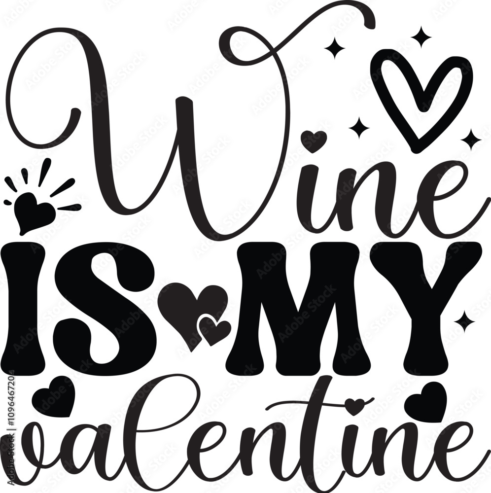 Obraz premium Valentine SVG Design Valentine Svg quotes cutting files