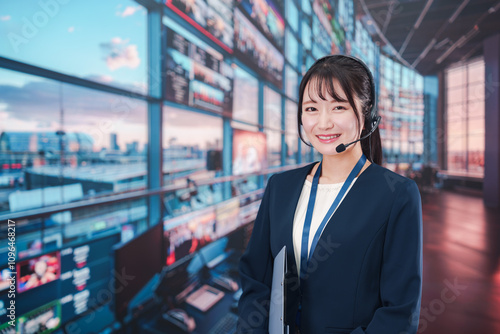 Wallpaper Mural スタジオで働くディレクターの女性 Torontodigital.ca