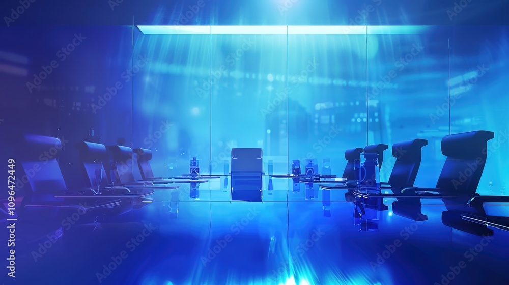 Business meeting technology blue atmosphere background Business meeting technology blue atmosphere background