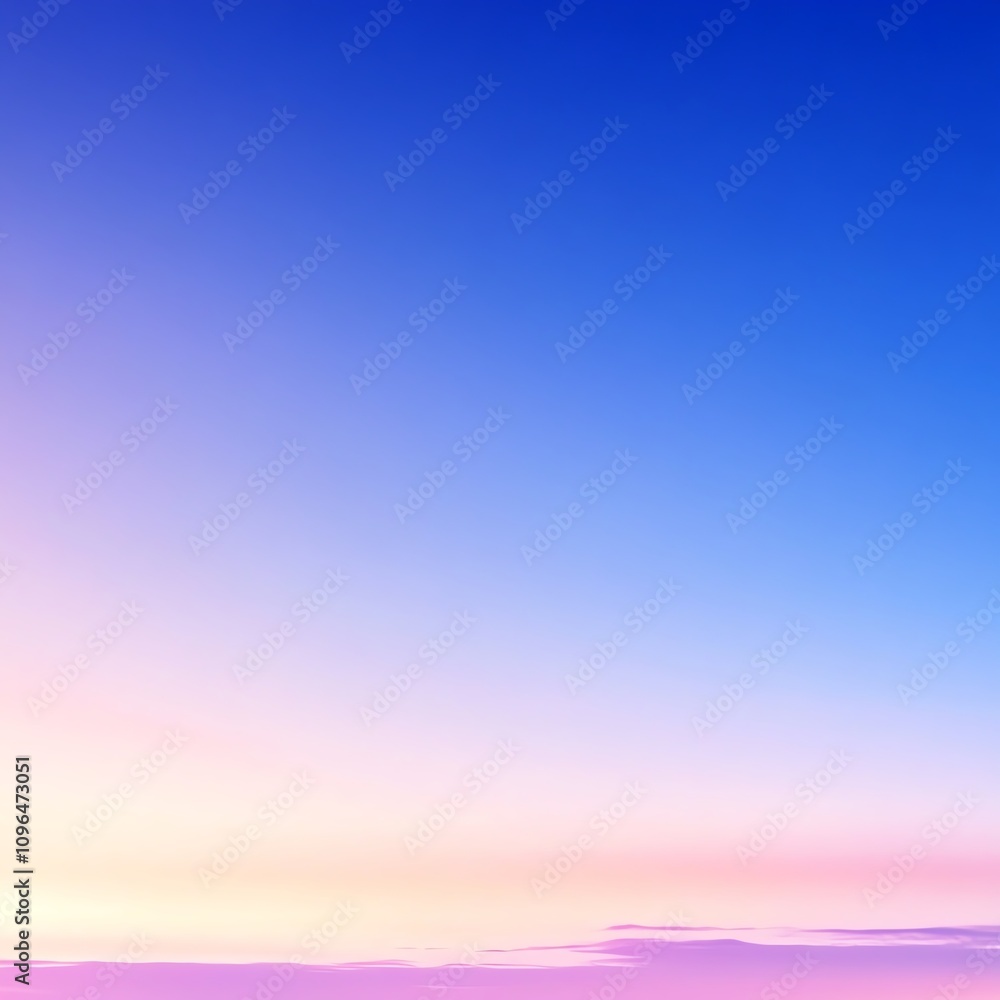 Serene gradient sky with blue and pink hues at dusk over tranquil horizon. Serene gradient sky with blue and pink hues at dusk over tranquil horizon.