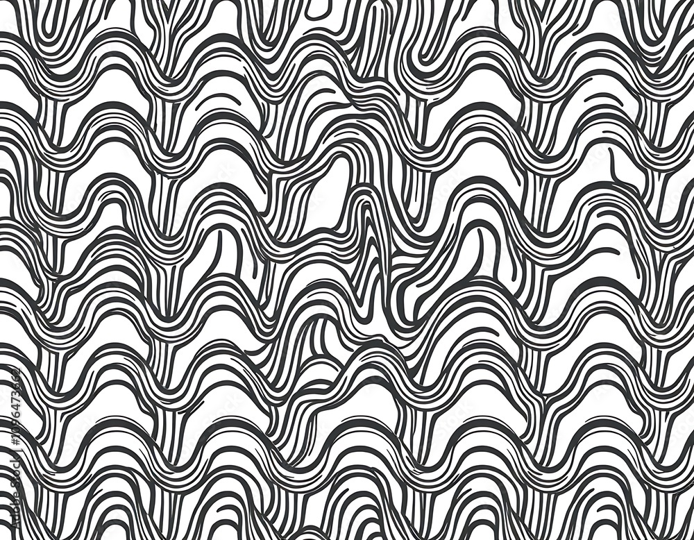 Fototapeta premium seamless pattern with waves