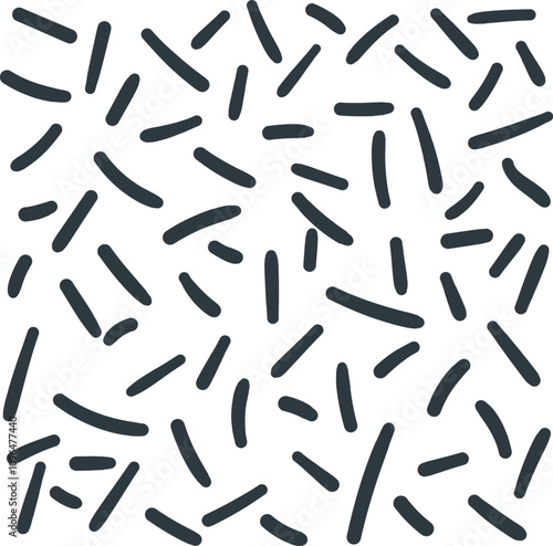 Short thick sticks or lines create texture.