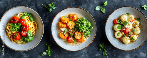 Three Delicious Pasta Dishes with Tomatoes