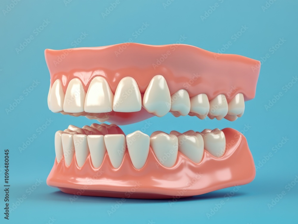 Obraz premium Tooth with missing teeth close-up