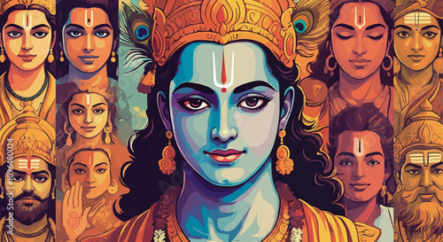 A detailed portrait of Lord...