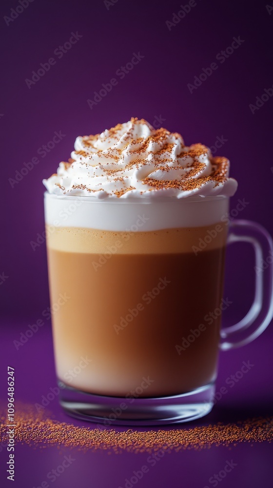 Aromatic Latte with Whipped Cream Aromatic Latte with Whipped Cream