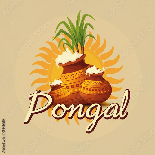 A festive Pongal pot with m...