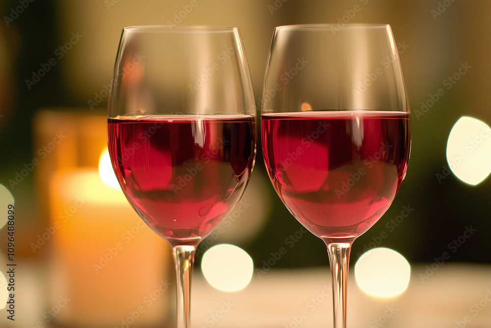 Close-Up of Wine Glasses at a Party with Blurred Background Close-Up of Wine Glasses at a Party with Blurred Background