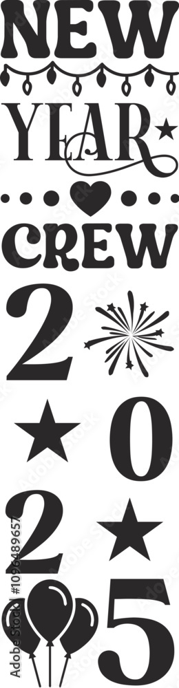 Fototapeta premium Happy new year Svg Happy New Year Svg for Shirts