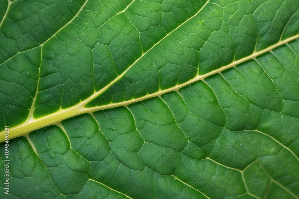Fototapeta premium Green leaves of a philodendron plant. Nature leaves, green tropical forest, backgound concept