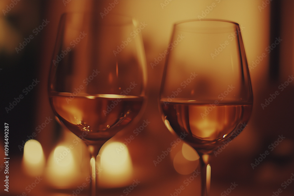 Close-Up of Wine Glasses at a Party with Blurred Background Close-Up of Wine Glasses at a Party with Blurred Background