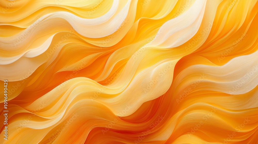 Fototapeta premium Abstract Yellow Wave Art