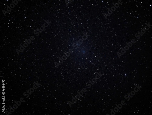 A serene night sky with a multitude of sparkling stars set against a deep black background, evoking a sense of vastness and wonder , cosmic, dark blue