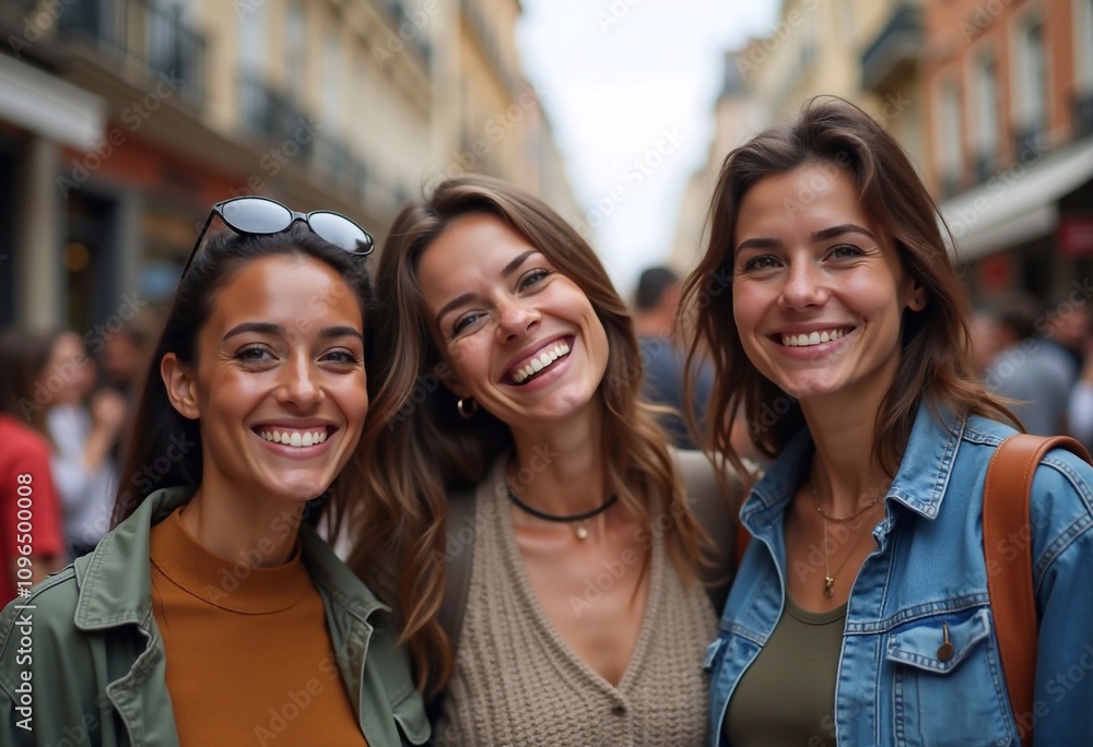 Young diverse group of united people of different ethnicities smiling on city street, warm lighting, modern tones, multiracial best friends, unity and diversity of people Young diverse group of united people of different ethnicities smiling on city street, warm lighting, modern tones, multiracial best friends, unity and diversity of people