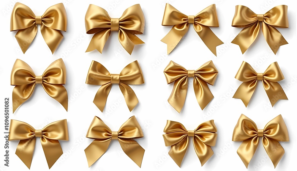 golden bow isolated on white golden bow isolated on white