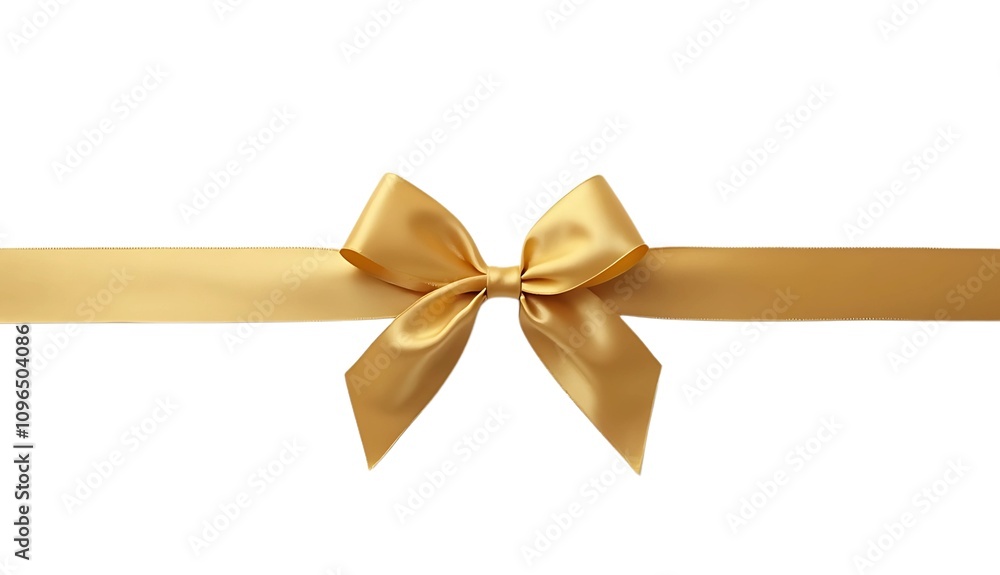 gold bow isolated on white background gold bow isolated on white background