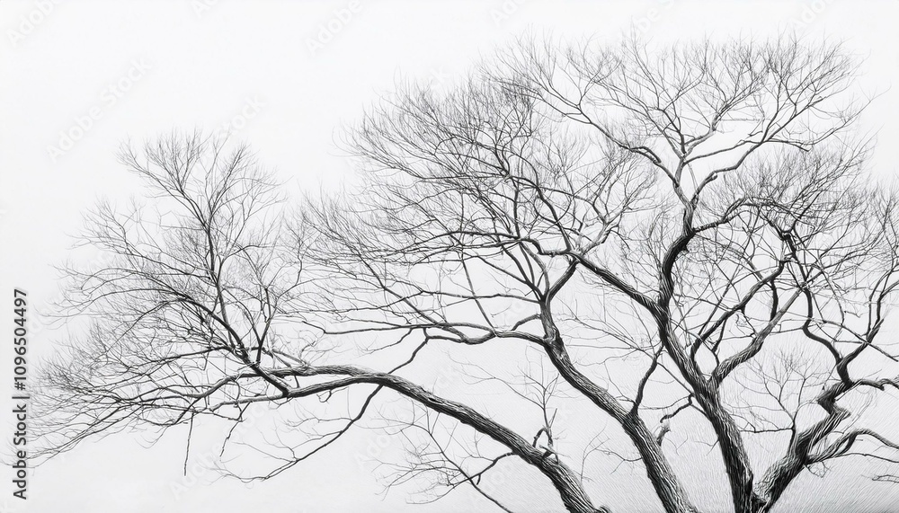 연필로 그린 깔끔한 나무 스케치 연필로 그린 깔끔한 나무 스케치