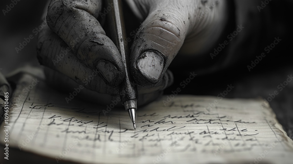 The Coal Miner's Diary: A Monochromatic Testament to Labor and Perseverance The Coal Miner's Diary: A Monochromatic Testament to Labor and Perseverance